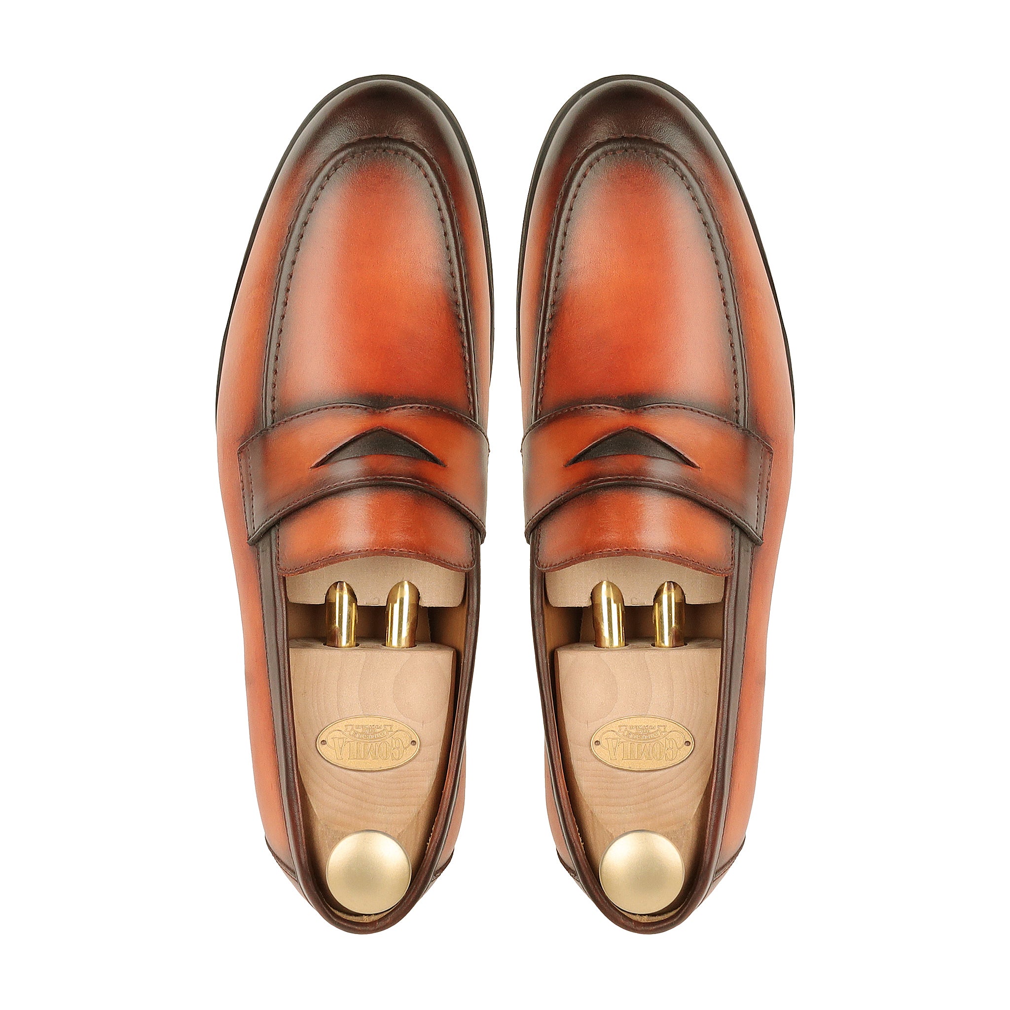Wilmer - Men's Burnished Tan Calf Leather Loafer