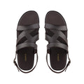 Diego - Men's Dark Brown Calf Leather Sandal