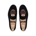 Ellis - Men's Black Suede & Embroidery Loafer