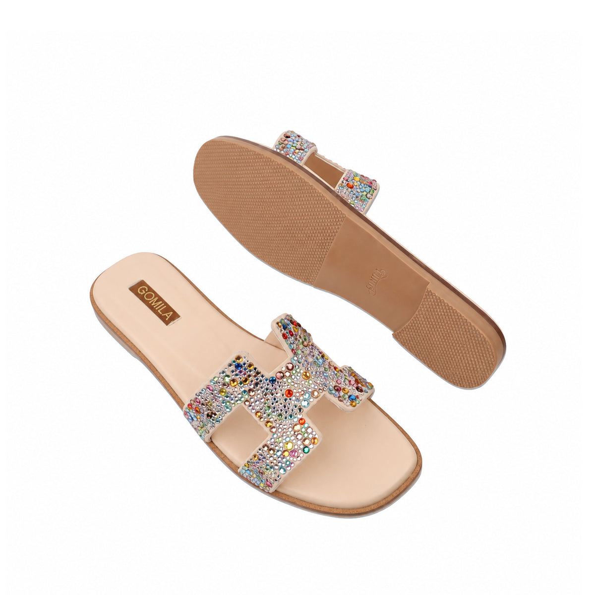 Sierra - Women's Multi Color Rhinestone Slipper