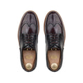 Foster - Men's Black & Burgundy Calf Leather Goodyear Welted Derby