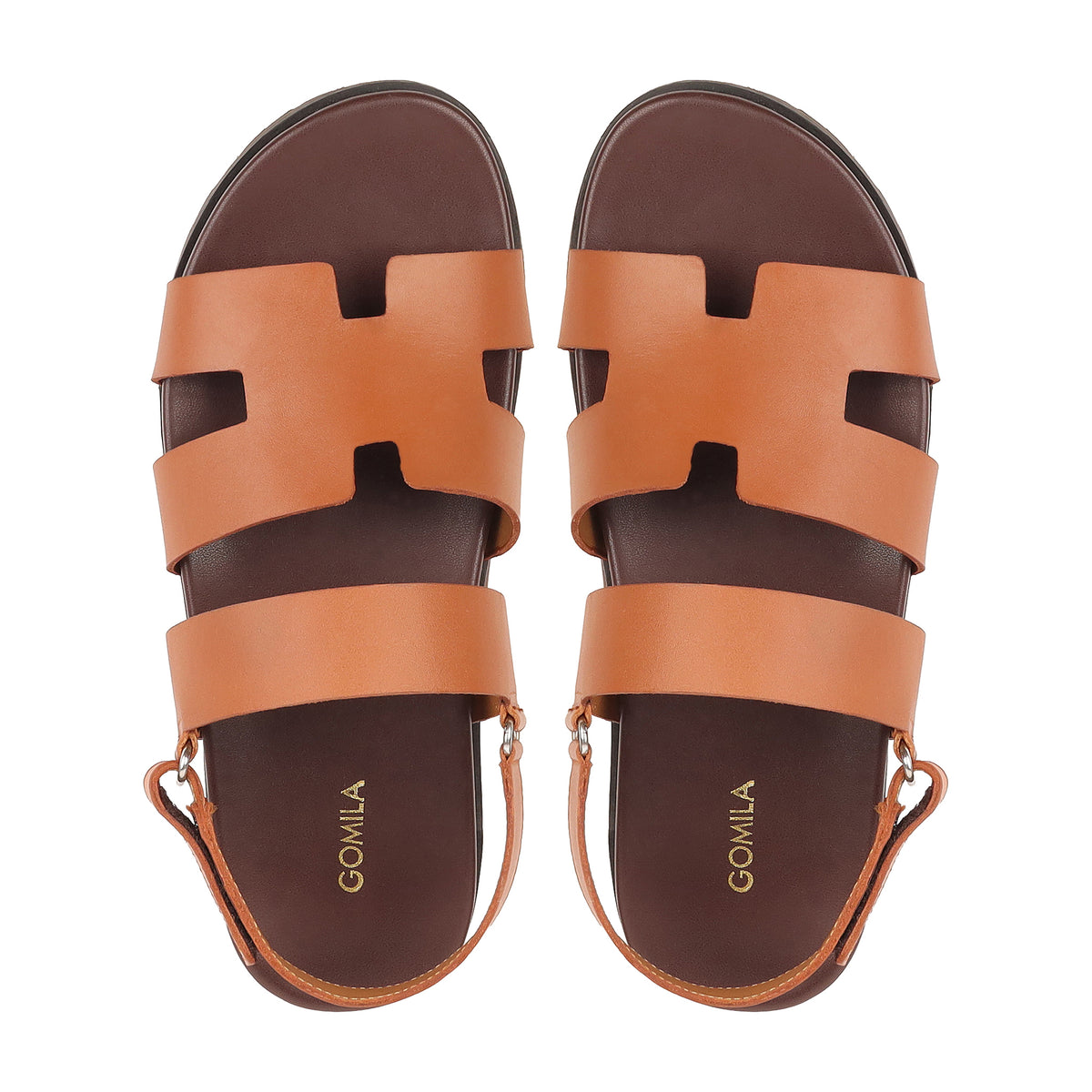 Amalfi - Men's Light Brown Calf Leather Sandal