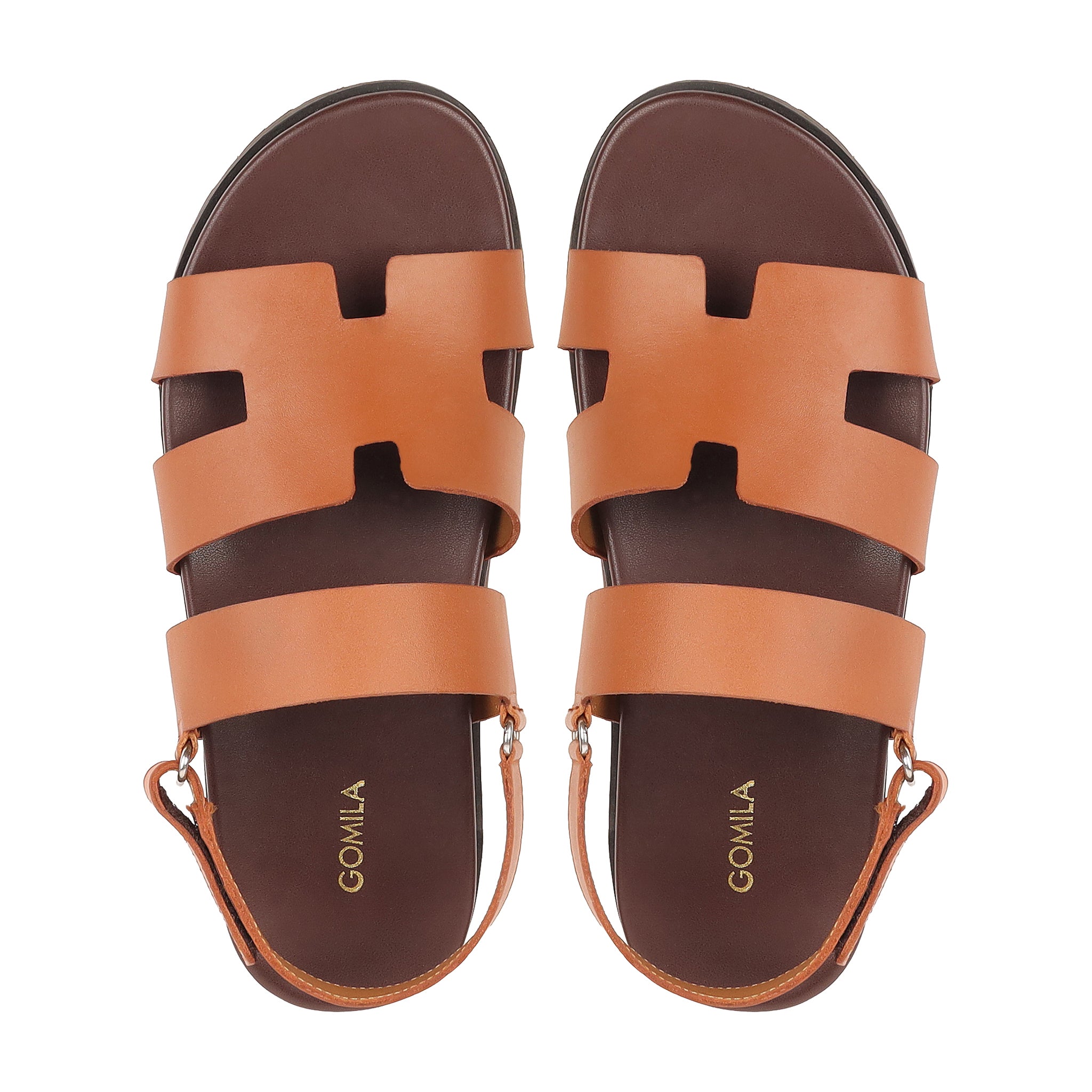 Amalfi - Men's Light Brown Calf Leather Sandal