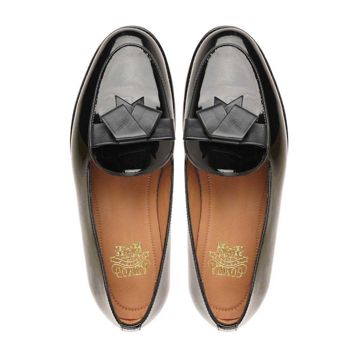 Pavia - Men's Black Box Leather High Shine Loafer