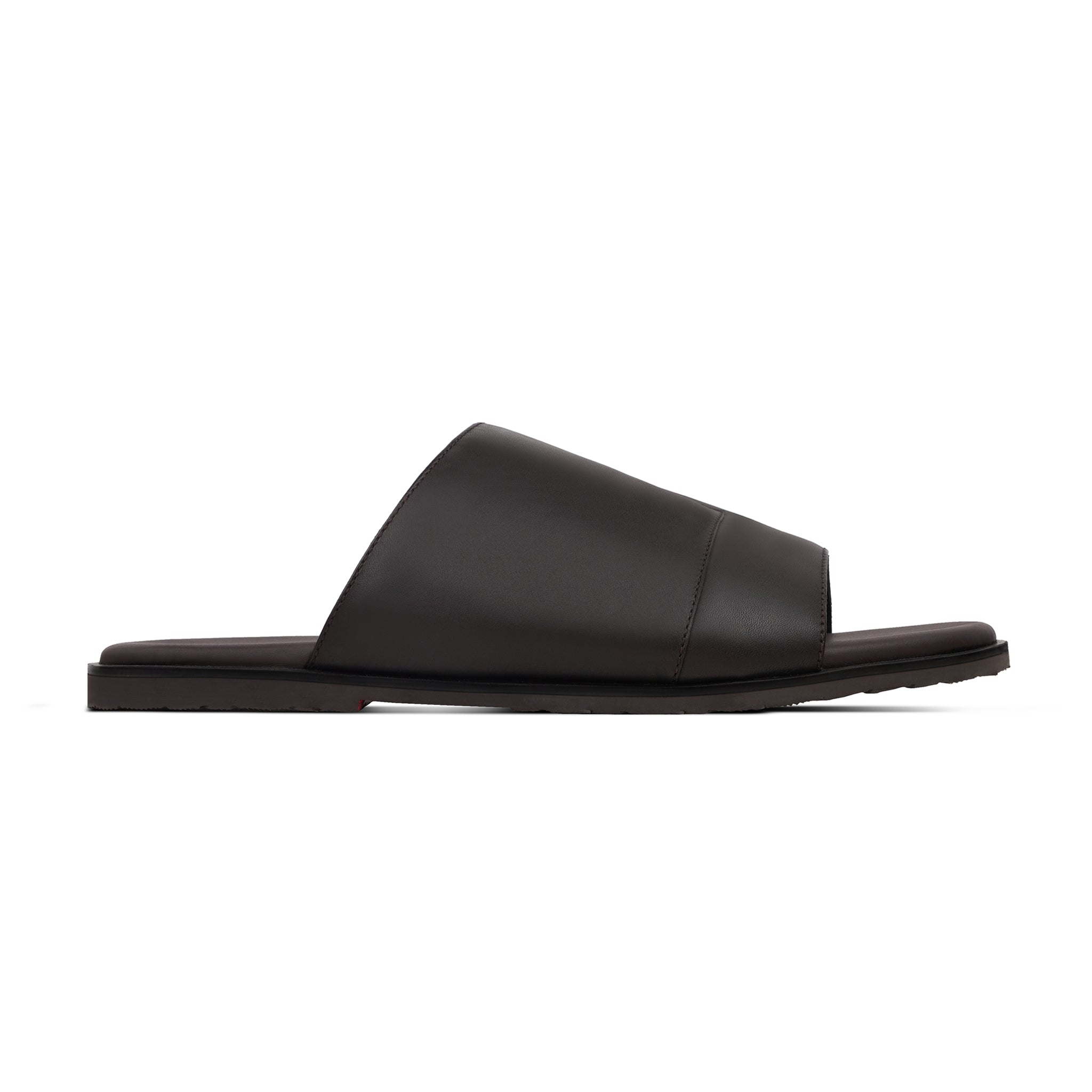 Borela - Men's Dark Brown Calf Leather Slipper