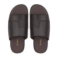 Borela - Men's Dark Brown Calf Leather Slipper