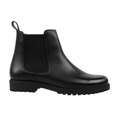 Ryze - Men's Black Pebble Grain Leather Chelsea Boot
