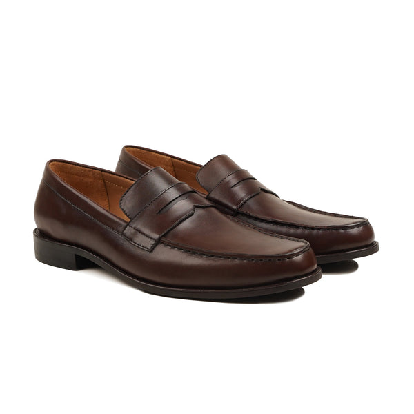 Gario - Men's Dark Brown Leather Loafer