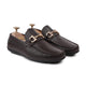Tex - Men's Dark Brown Pebble Grain Leather Driver Shoe