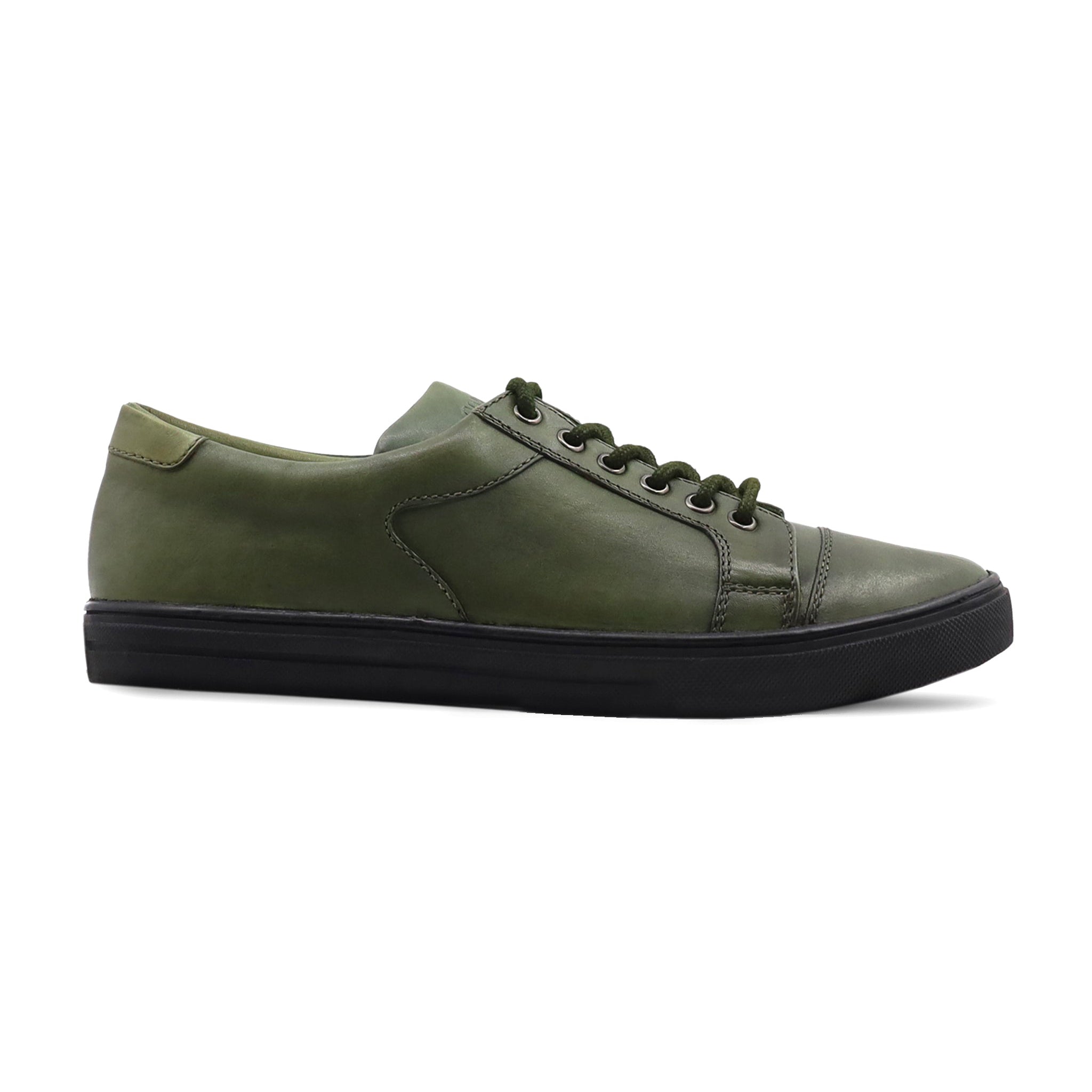 Kiev - Men's Green Calf Leather Jogger