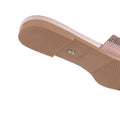 Skye - Women's Peach Pink Rhinestone Slipper
