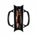 Alora - Black Crocodile Print Faux Leather Hand Bag