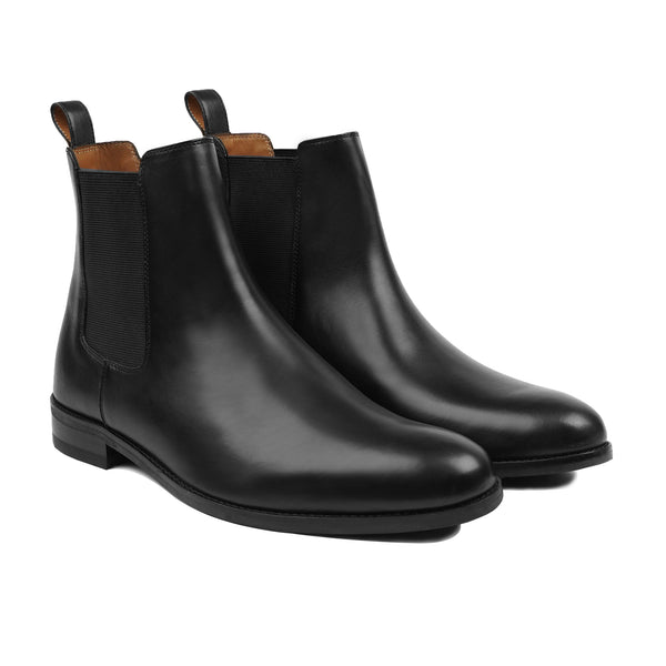 Miho - Men's Black Calf Leather Chelsea Boot