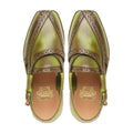 Haruka - Men's Burnished Green Calf Leather Sandal