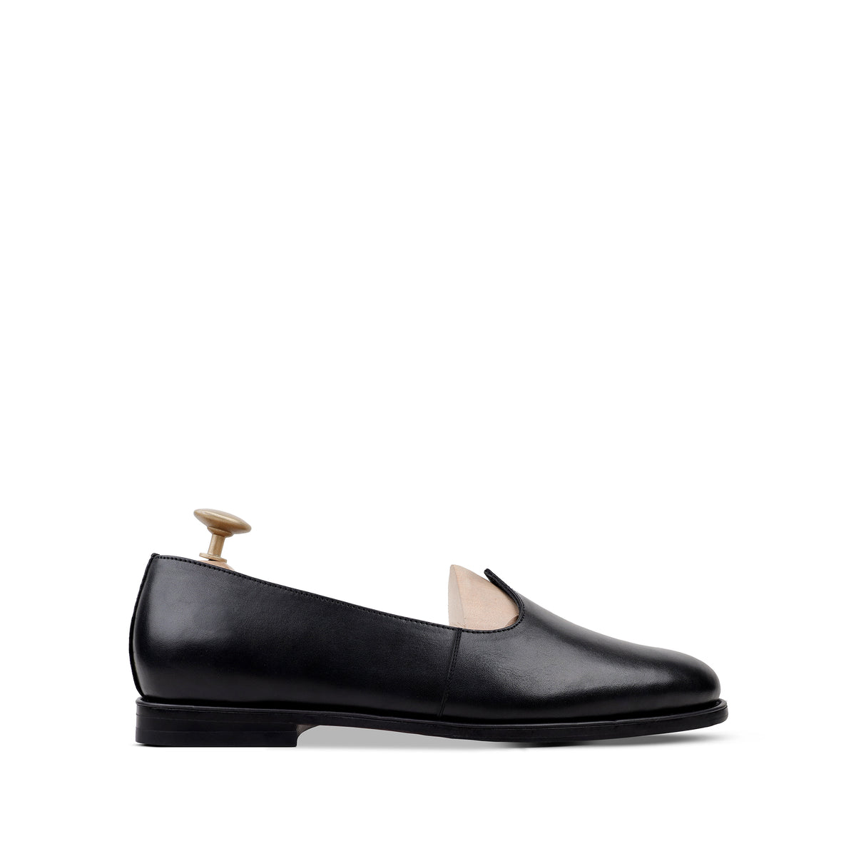 Dion - Men's Black Crust Leather Loafer