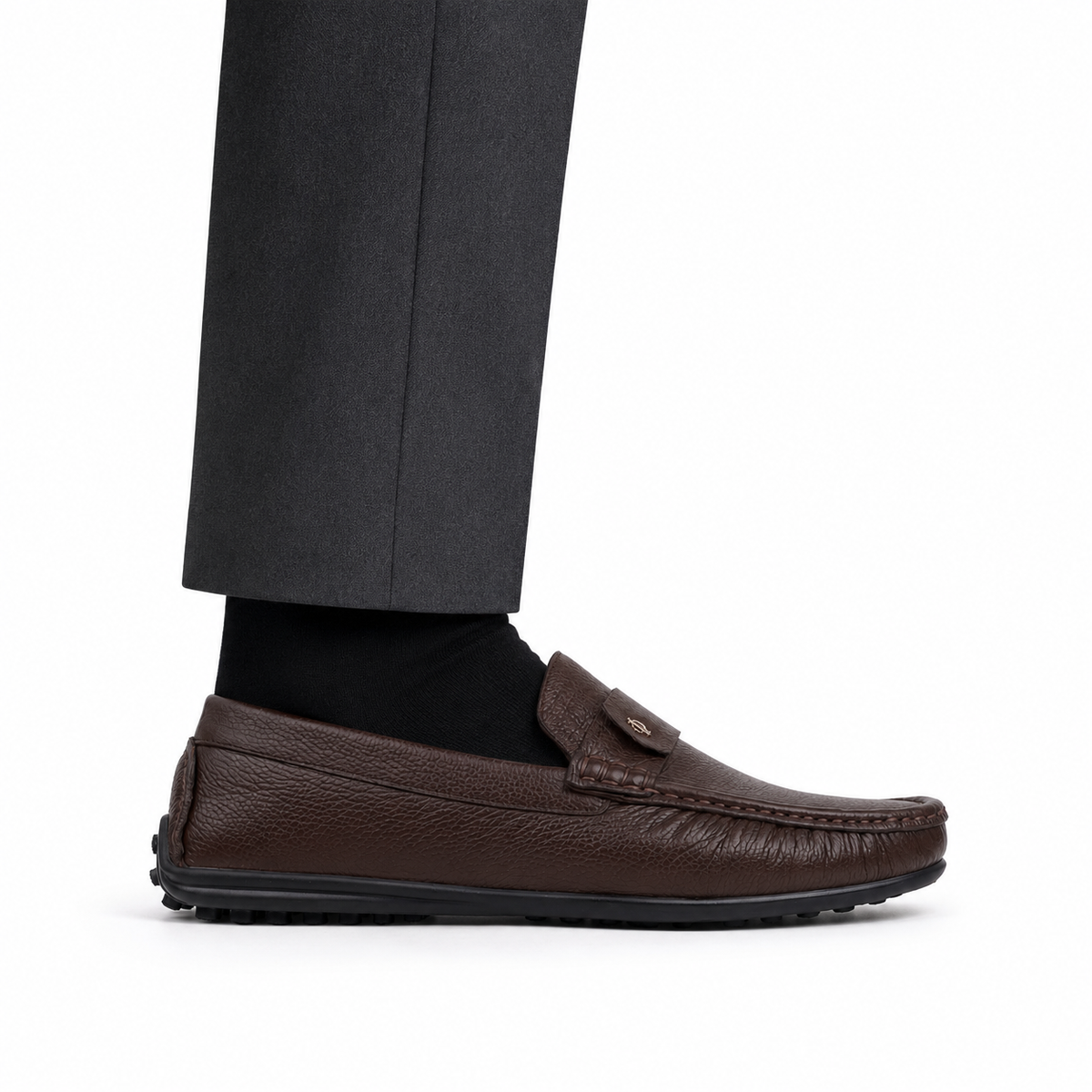 Baker - Men's Light Brown Milled Leather Driver