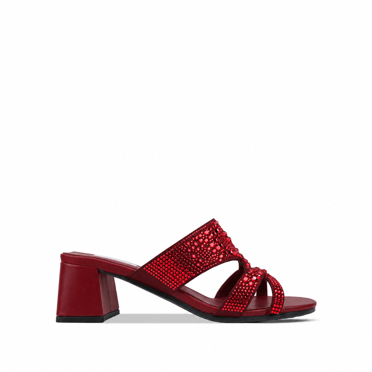 Jada - Women's Oxblood Hand Set Crystals 50mm Heels