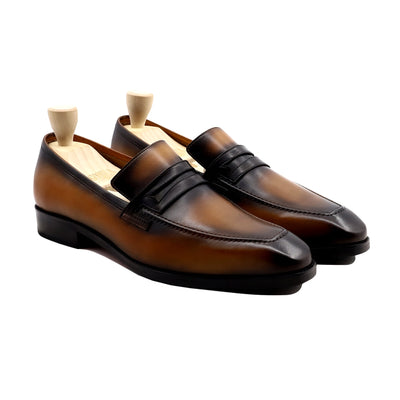 Huerta - Men's Burnish Tan Calf Leather Loafer