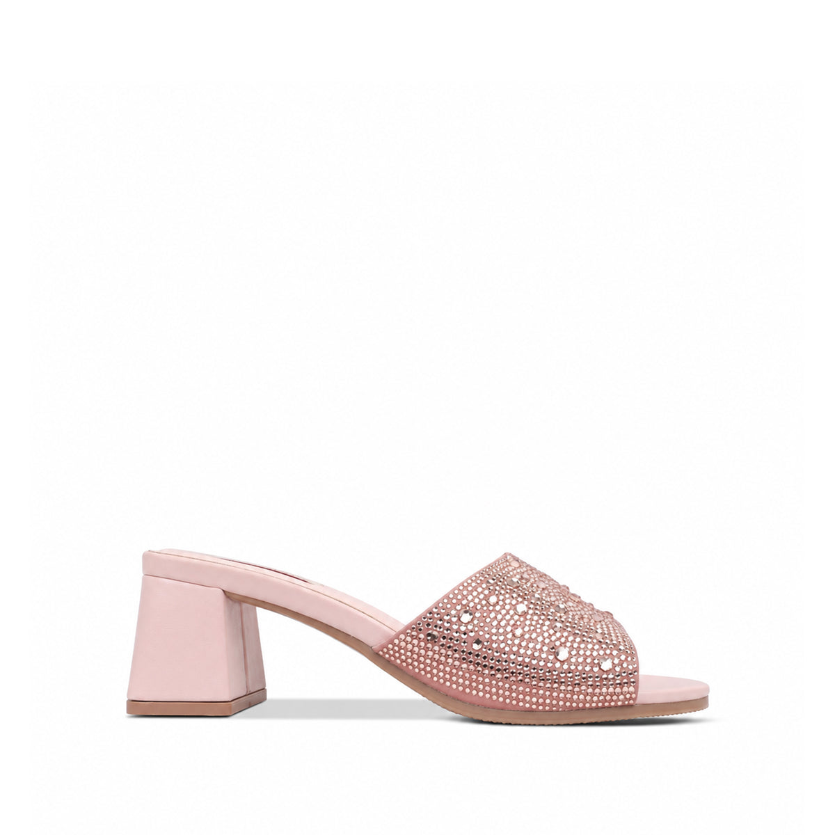 Isabel  - Women's Pink Hand Set Crystals 50mm Heels