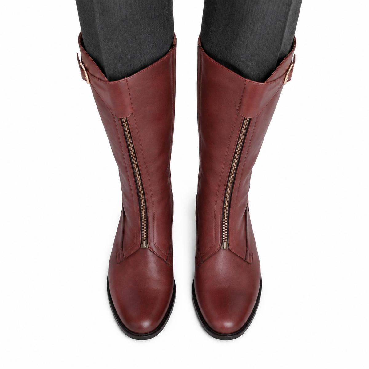 Boston - Men's Oxblood Pull Up Leather Riding Boot