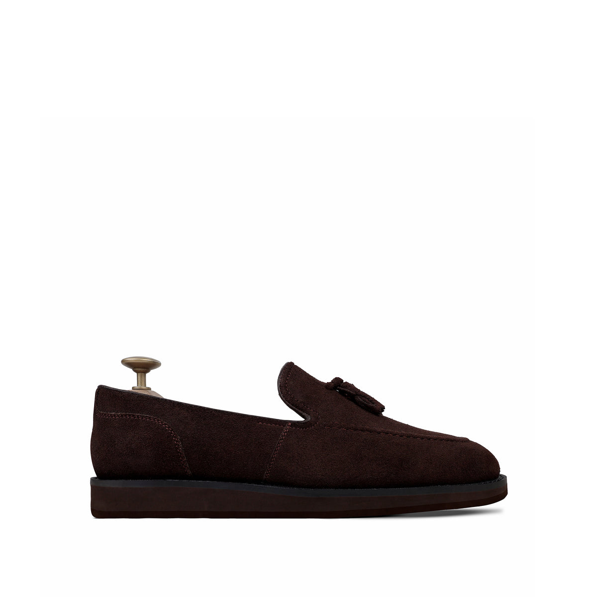 Gavin - Men's Dark Brown Suede Leather Casual