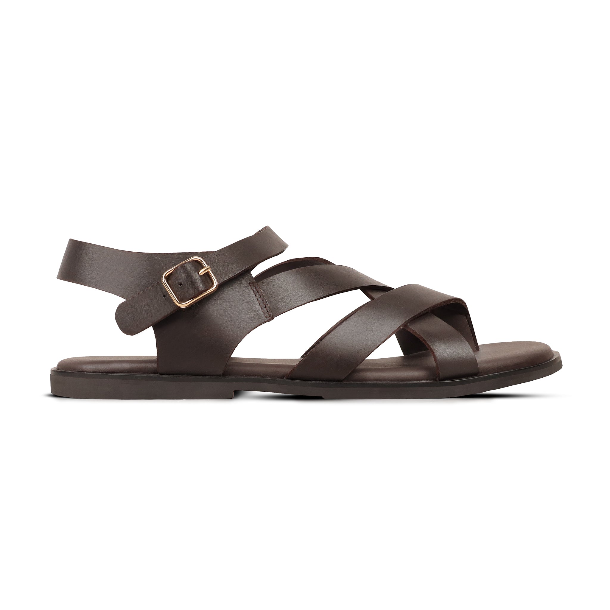 Elian - Men's Brown Calf Leather Sandal