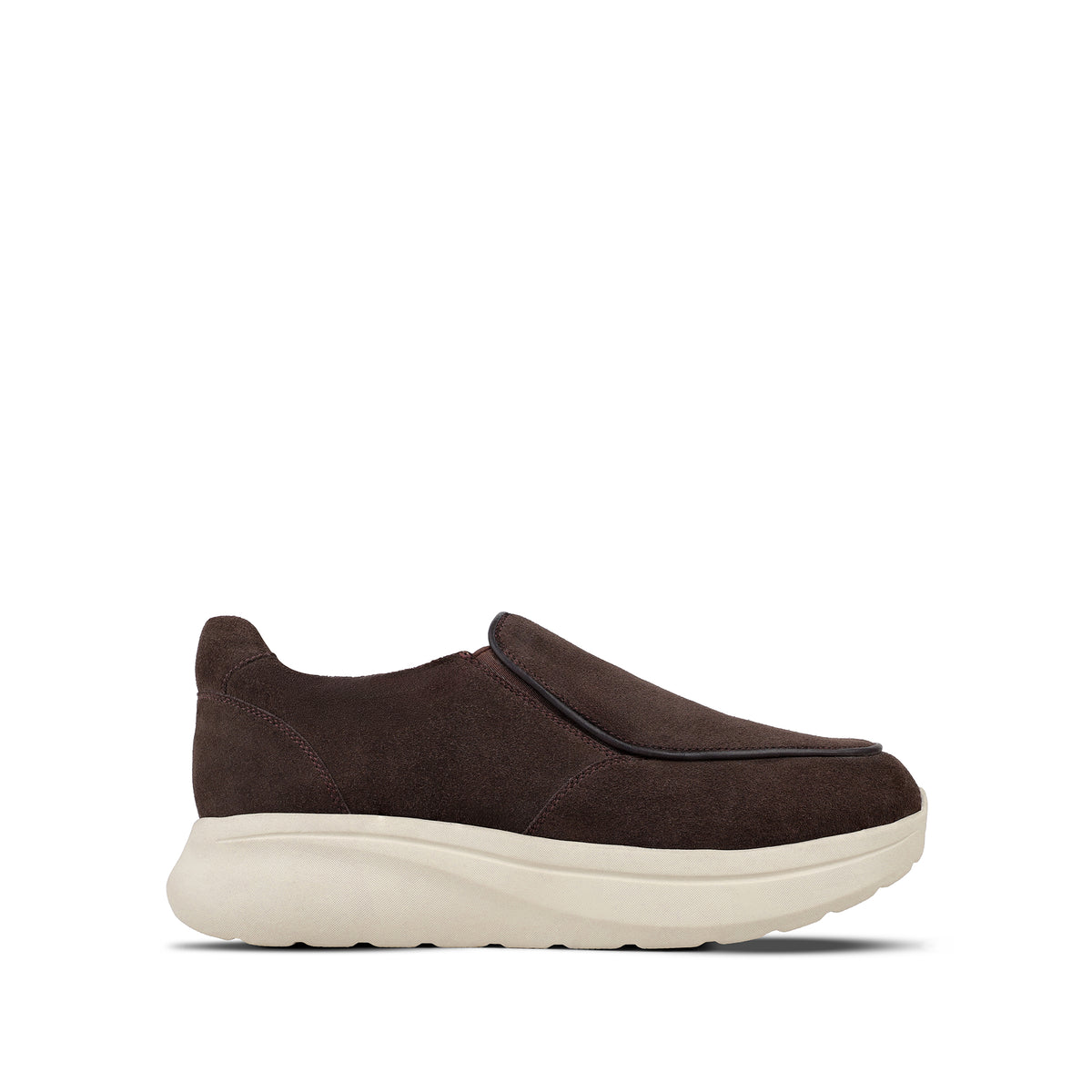 Bonucci - Men's Chocolate Brown Suede Leather Sneaker
