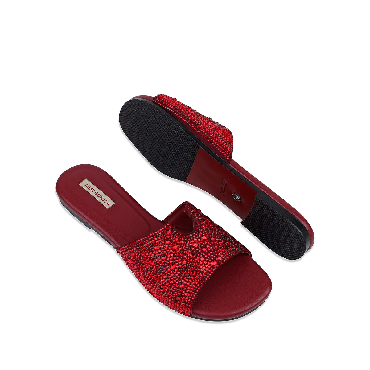 Skye - Women's Oxblood Rhinestone Slipper