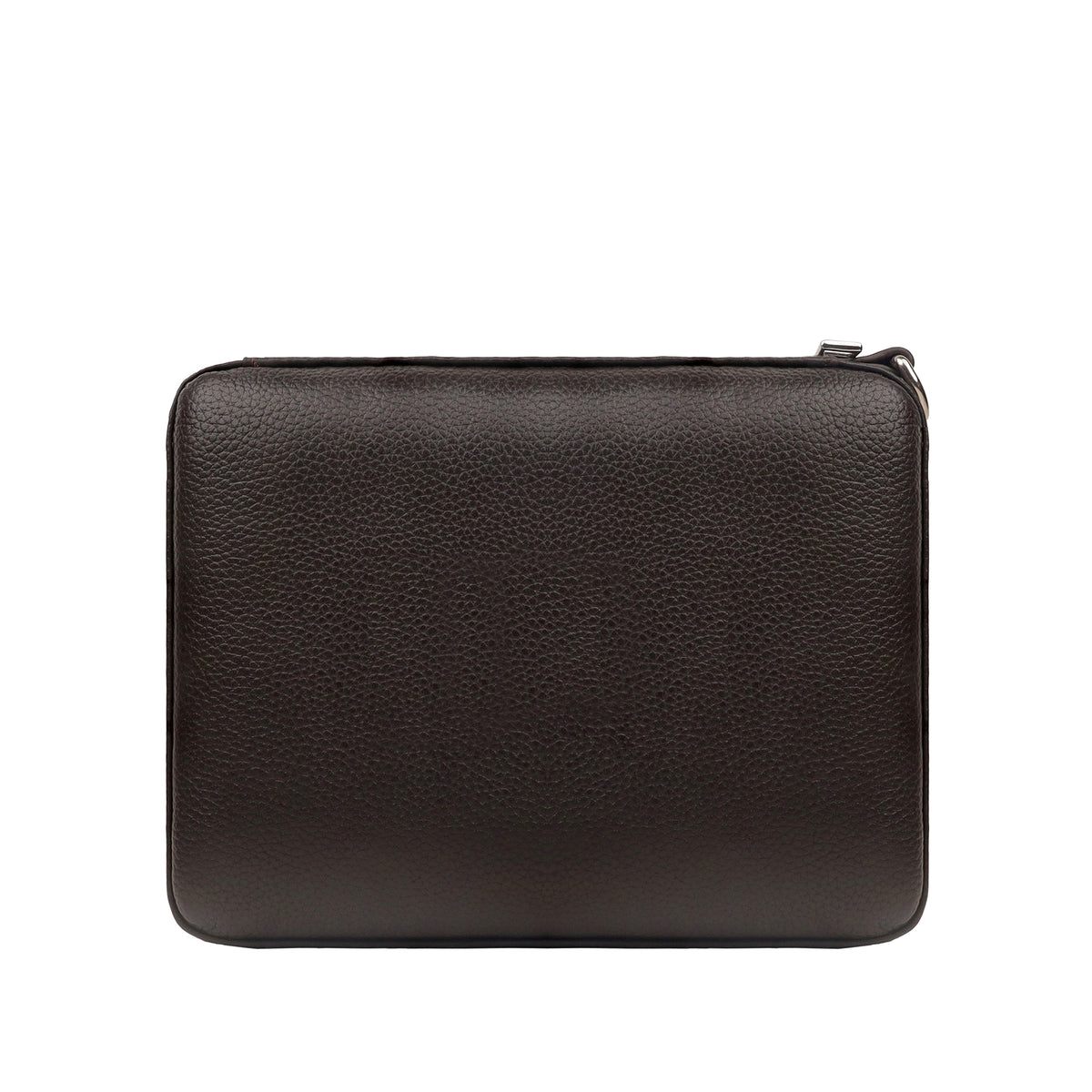 Castro - Men's Dark Brown Milled Leather Cigar Case