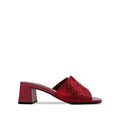 Isabel  - Women's Red Hand Set Crystals 50mm Heels