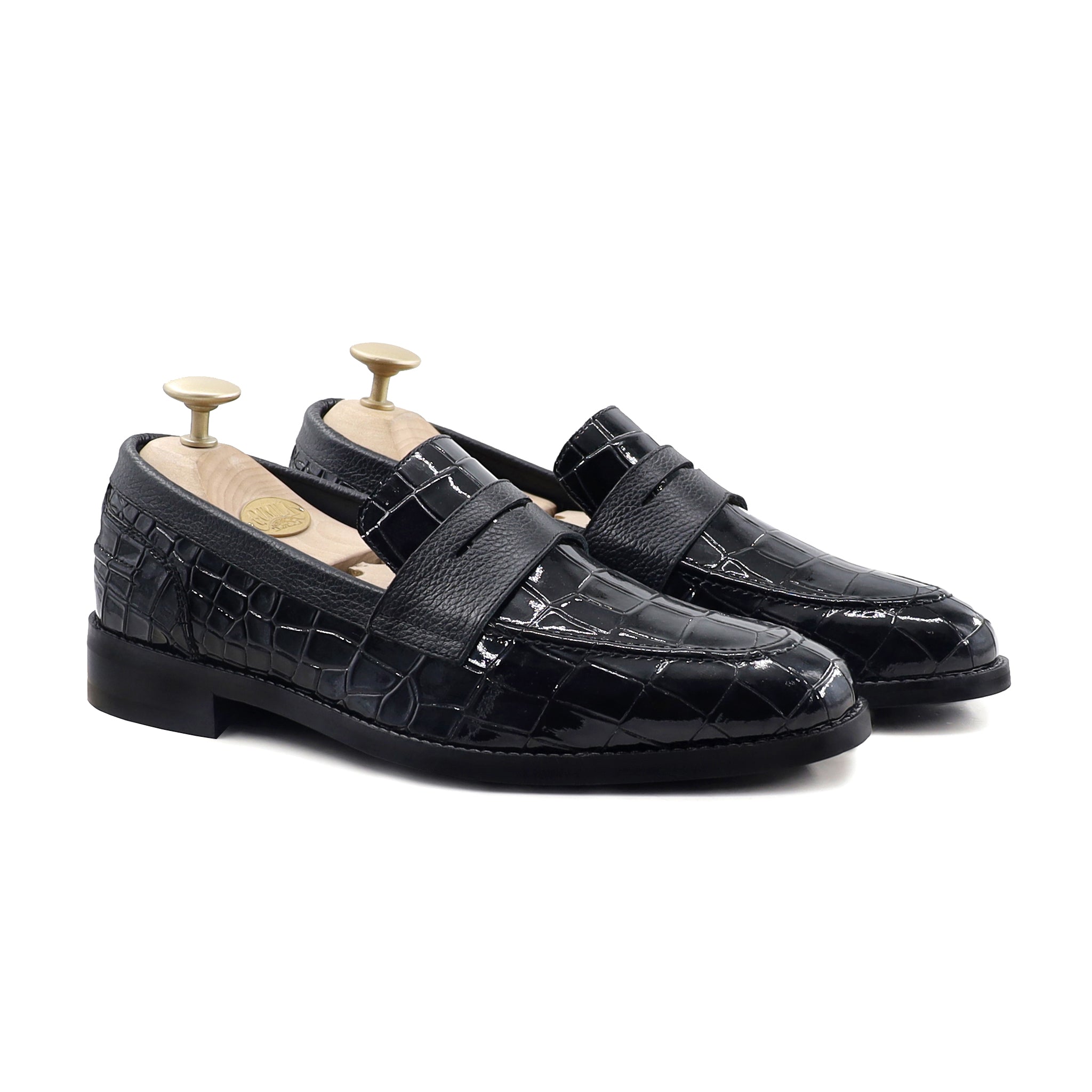 Askari - Men's Black Patent Leather Loafer