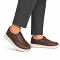 Jude - Men's Light Brown Milled Leather Sneaker
