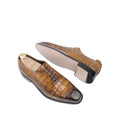 Peter - Men's Tan Crocodile Leather Goodyear Welted Wholecut