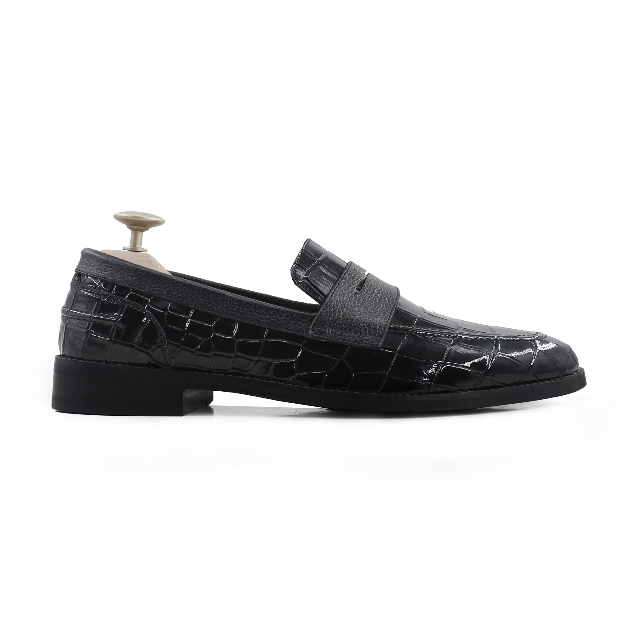 Askari - Men's Black Patent Leather Loafer