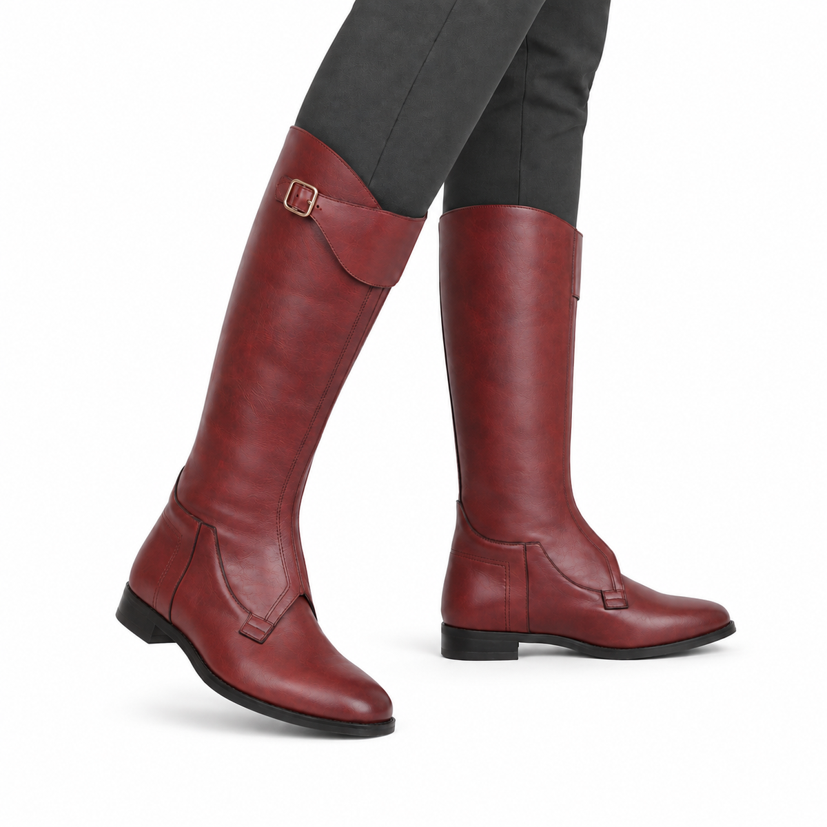 Boston - Men's Oxblood Pull Up Leather Riding Boot