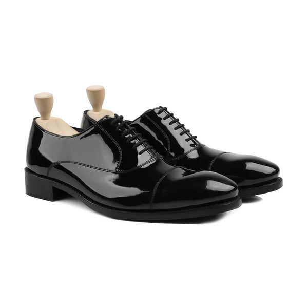 Jackom - Men's Black Patent Leather Oxford Shoe