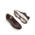 Paolo - Men's Brown Patina Sheep Skin Sneaker