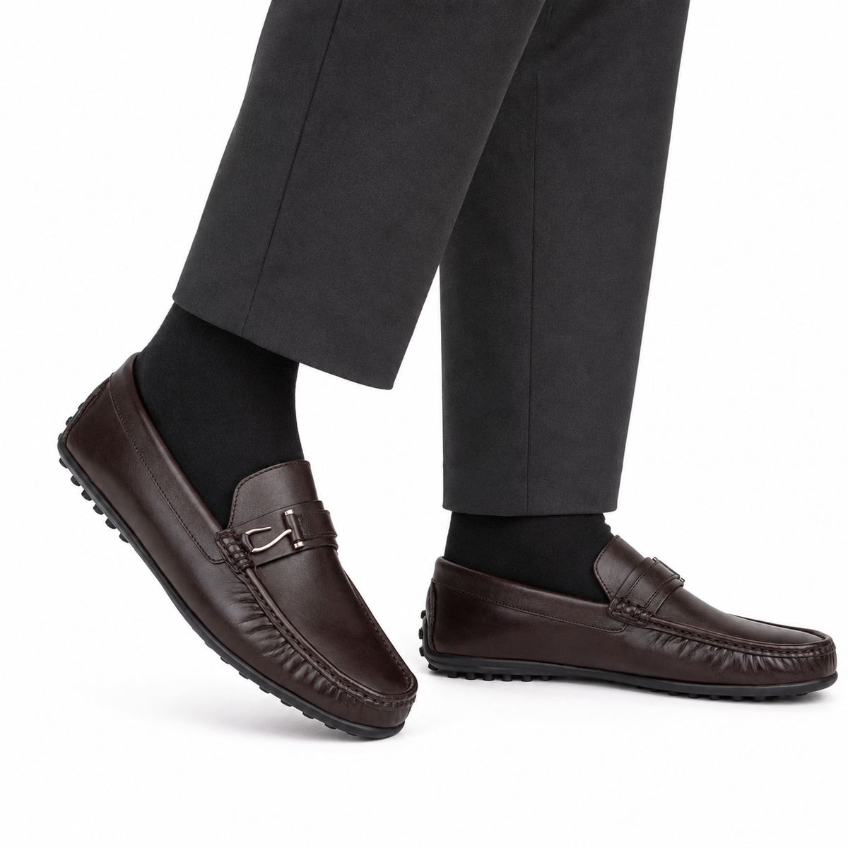 Irvin - Men's Light Brown Calf Leather Driver