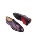 Enzo - Men's Burnished Light Purple Patina Calf Leather Wholecut Shoe - Goodyear Welted
