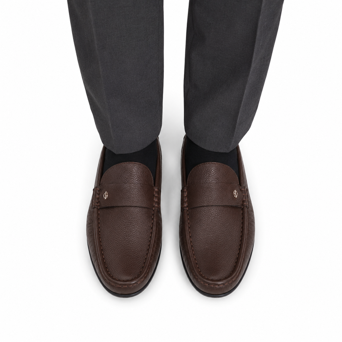 Baker - Men's Light Brown Milled Leather Driver