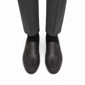 Alexis - Men's Dark Brown Sheep Skin Leather Loafer