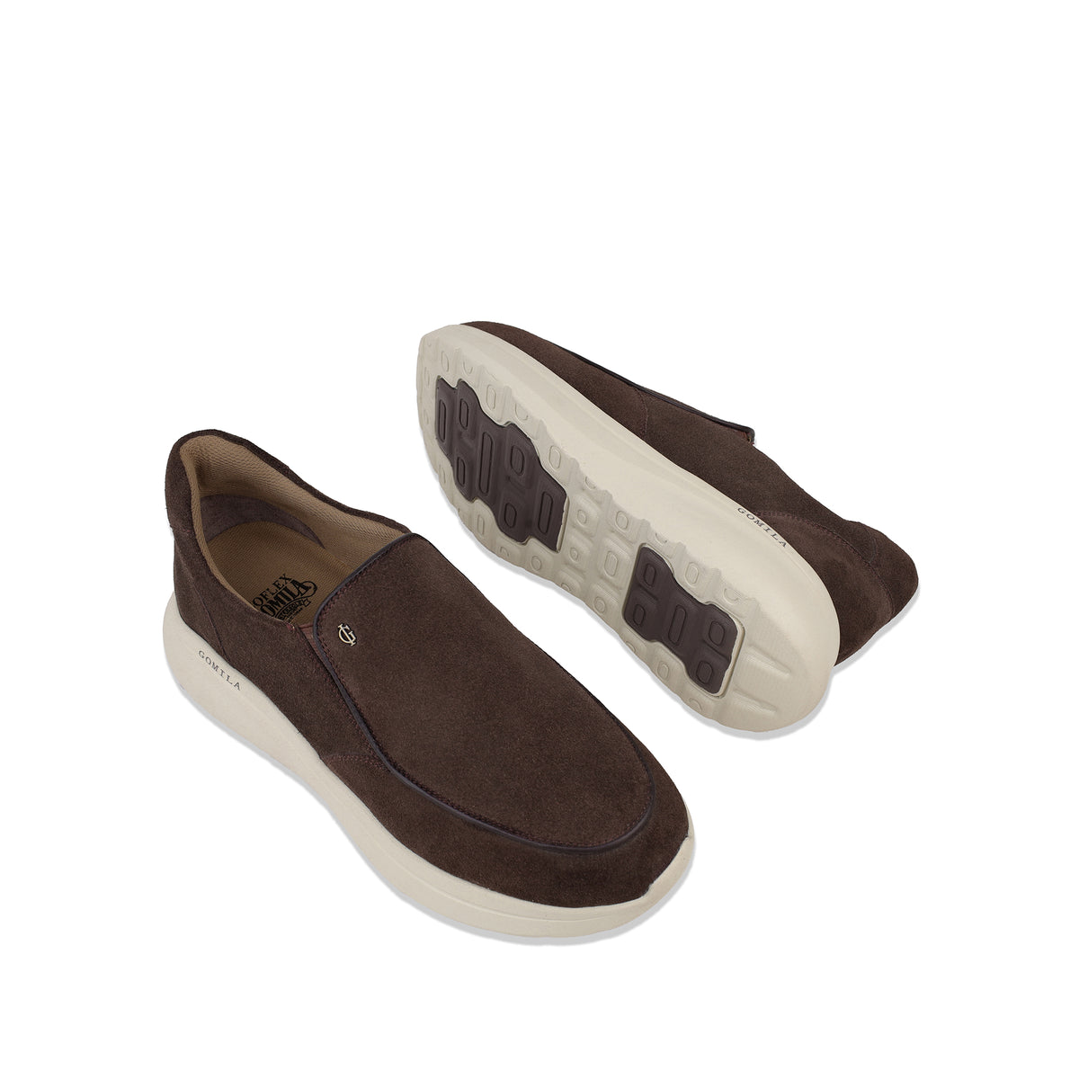 Bonucci - Men's Chocolate Brown Suede Leather Sneaker