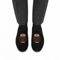 Ellis - Men's Black Suede & Embroidery Loafer