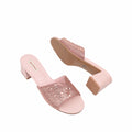 Isabel  - Women's Pink Hand Set Crystals 50mm Heels