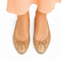 Gomery - Ladies Textured Orange Loafer