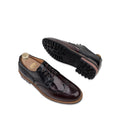 Foster - Men's Black & Burgundy Calf Leather Goodyear Welted Derby