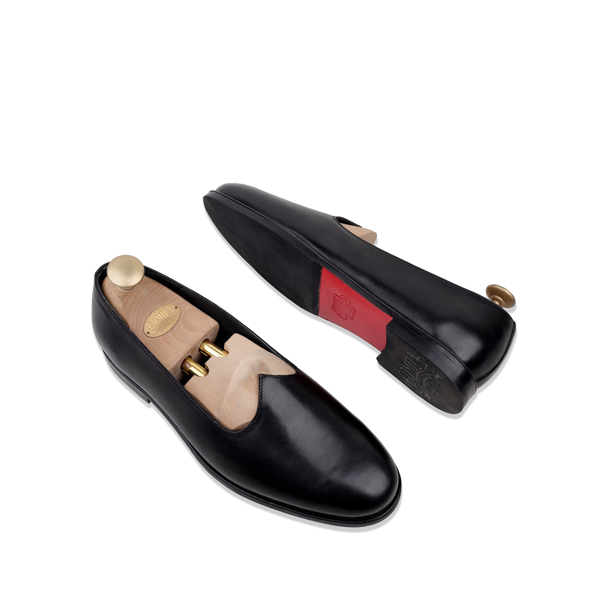 Dion - Men's Black Crust Leather Loafer