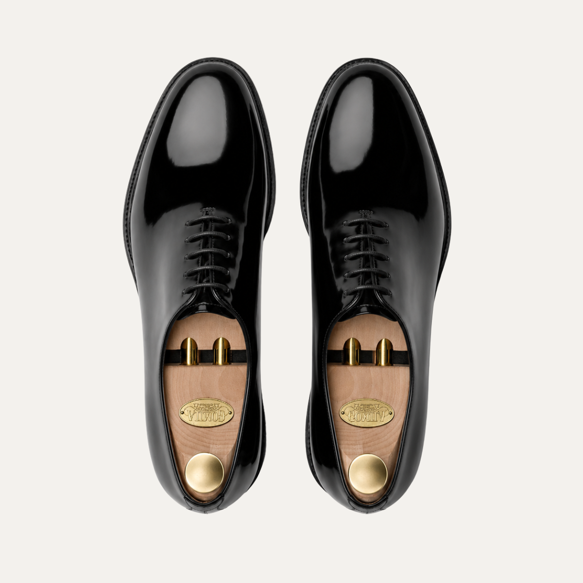 Carmelo - Men's Black Patent Leather Wholecut Shoe