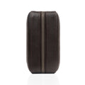Castro - Men's Dark Brown Milled Leather Cigar Case
