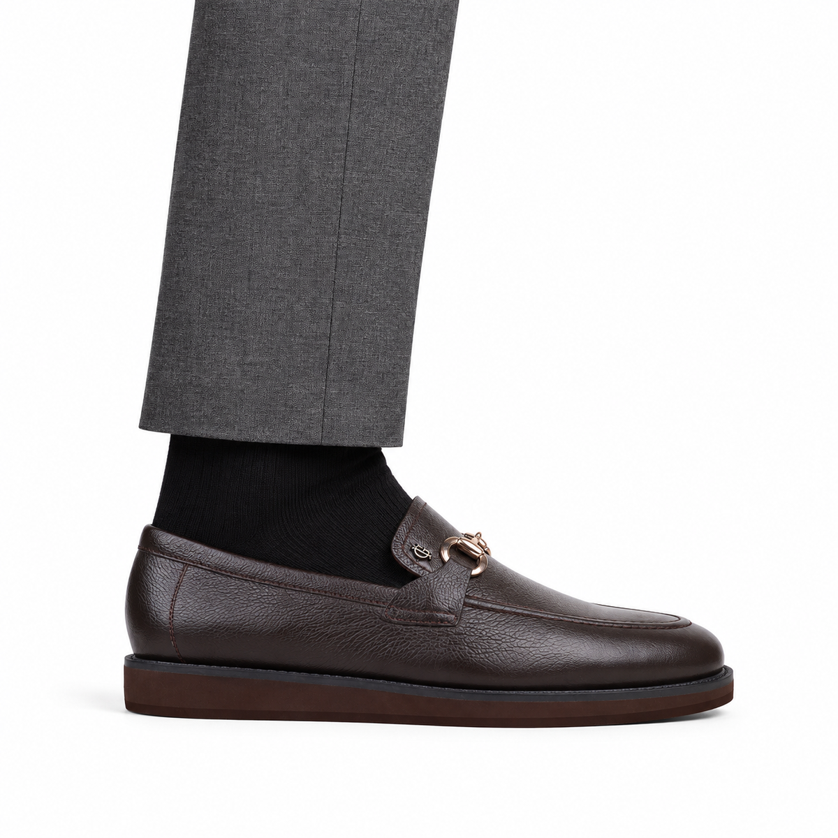Bodie - Men's Dark Brown Milled Leather Casual